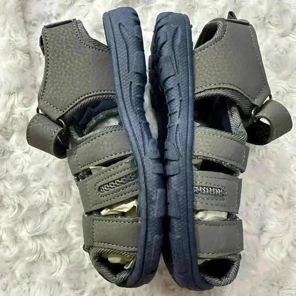Gerber Boys Caged Grey Athletic Sandals - Picture 2 of 12